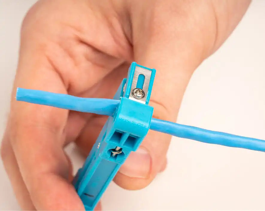 Compact Fiber Slitter and Ring Tool for 0-0.250 OD - Precision Fiber Optic Cable Cutting & Stripping Tool - Ideal for Network Installations & Telecom Repairs