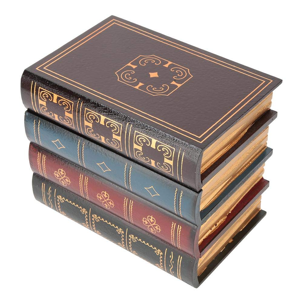 Vintage Decorative Book Storage Box - 6.3 x 7.9 Inch False Book Jewelry Organizer for Home & Office Decor | Perfect for Jewelry, Keepsakes, and Home Staging Props