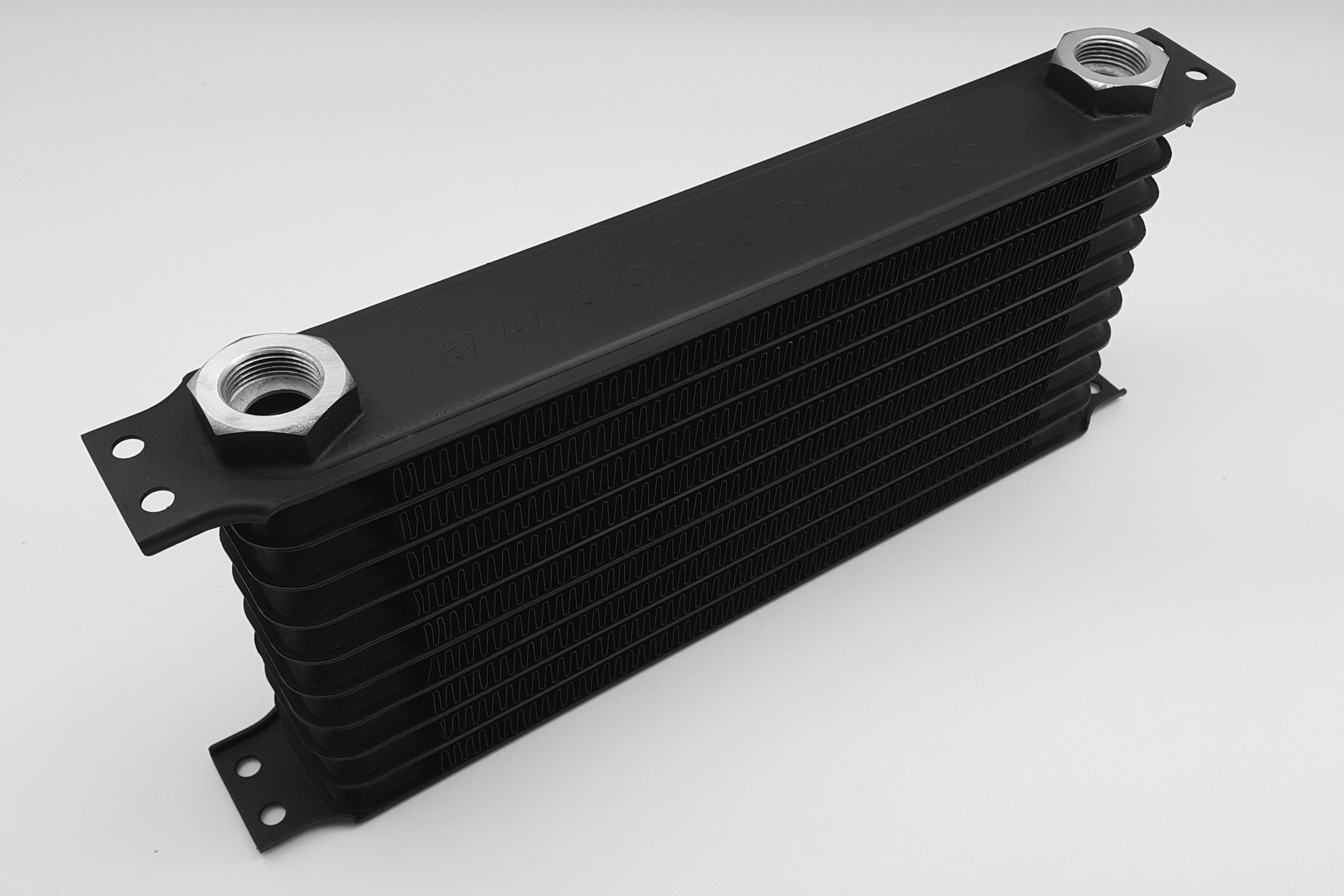 Autobahn88 Universal 10-Row Oil Cooler Kit with Relocation Adapter & 10ft SS Braided Hose - AN10 Fittings - Perfect for High-Performance Cars, Trucks & Racing Vehicles