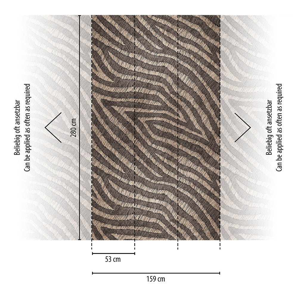 The Wall 2 Zebra Print Wall Art - Modern Animal Decor for Living Room, Bedroom & Office | Home & Office Decoration