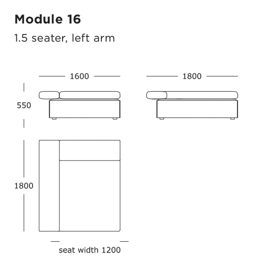 Pre-Configured Cinder Block Sofa Set - 3 Piece Modern Industrial Furniture for Living Room, Patio & Dorm Decor