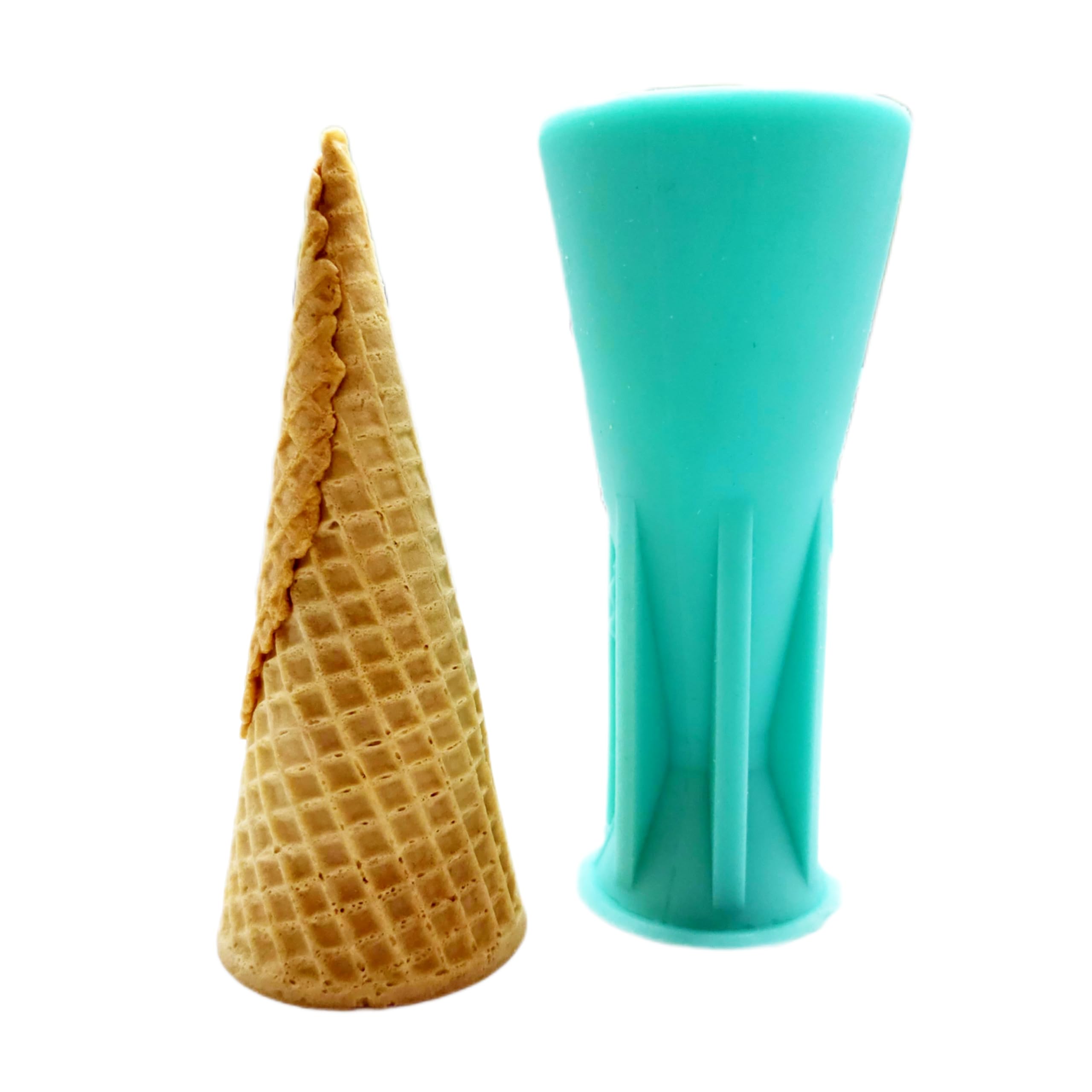 3D Silicone Waffle Cone Mold - Realistic Ice Cream Cone Maker for Homemade Desserts | Perfect for DIY Ice Cream, Party Treats & Bakery Decorations