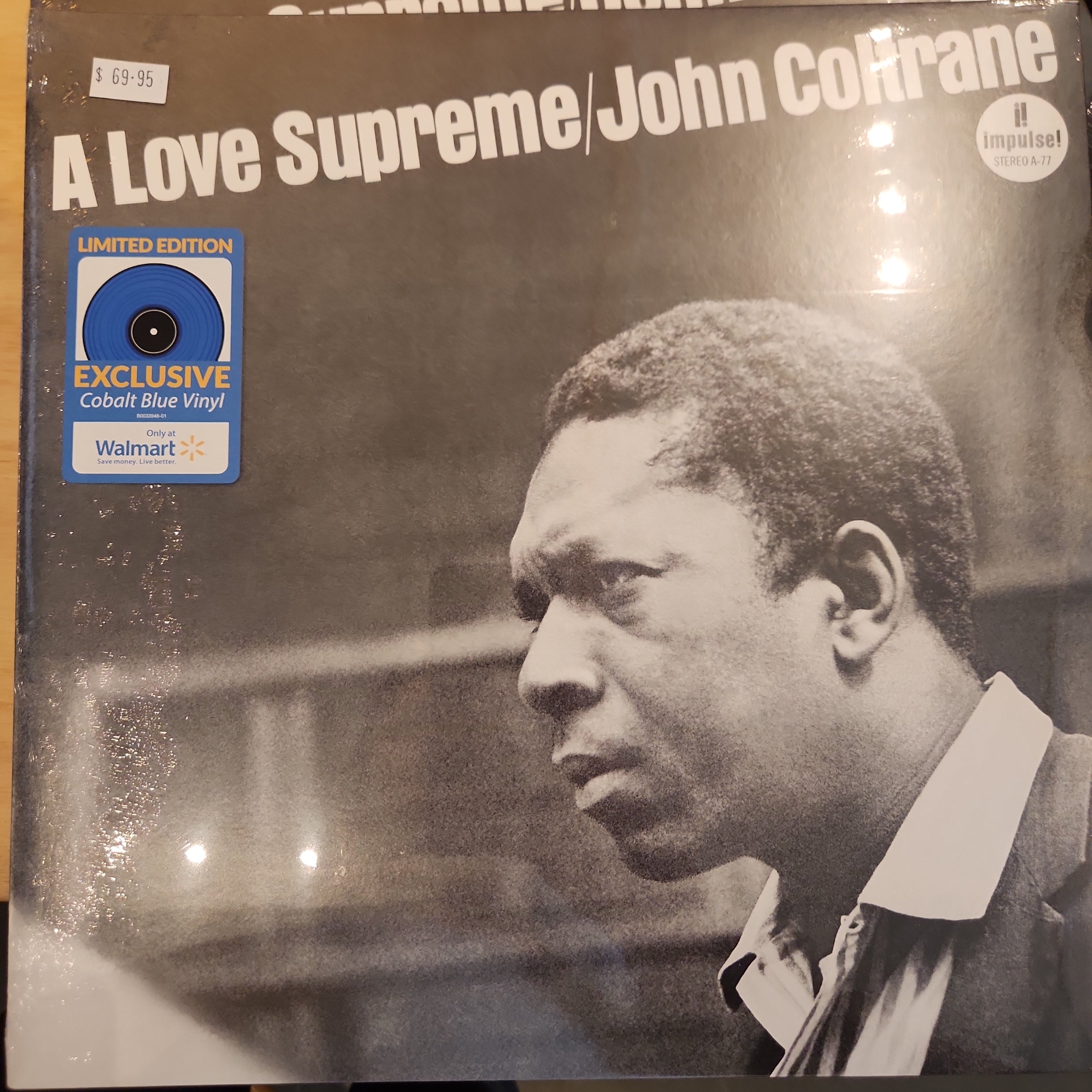 John Coltrane A Love Supreme Blue Vinyl LP Record - Classic Jazz Album for Audiophiles & Collectors, Perfect for Home Listening & Music Enthusiasts