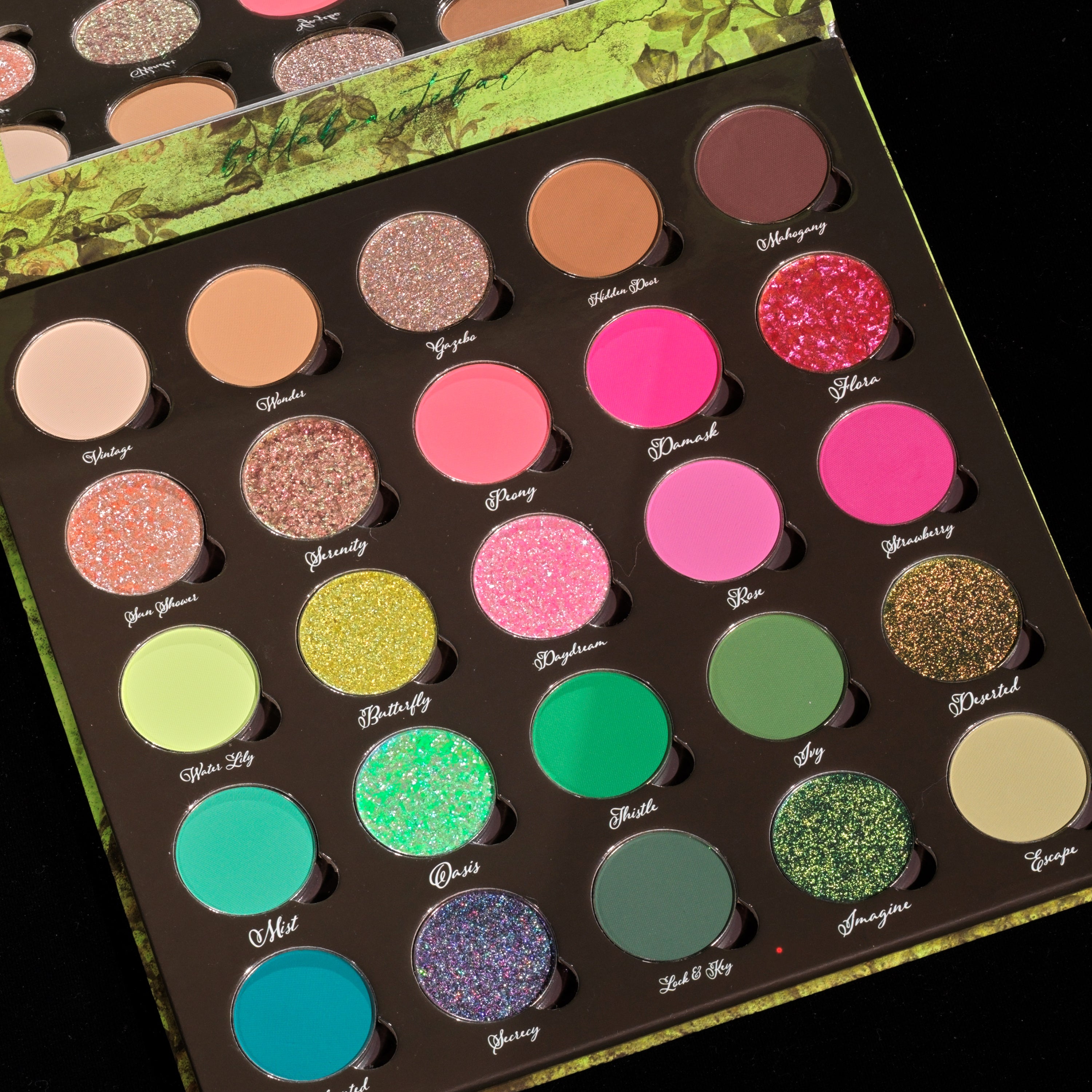 Secret Garden Eyeshadow Palette - 12 Highly Pigmented Matte & Shimmer Shades for Day & Night Makeup Looks | Vegan & Cruelty-Free | Perfect for Bridal, Party & Everyday Wear