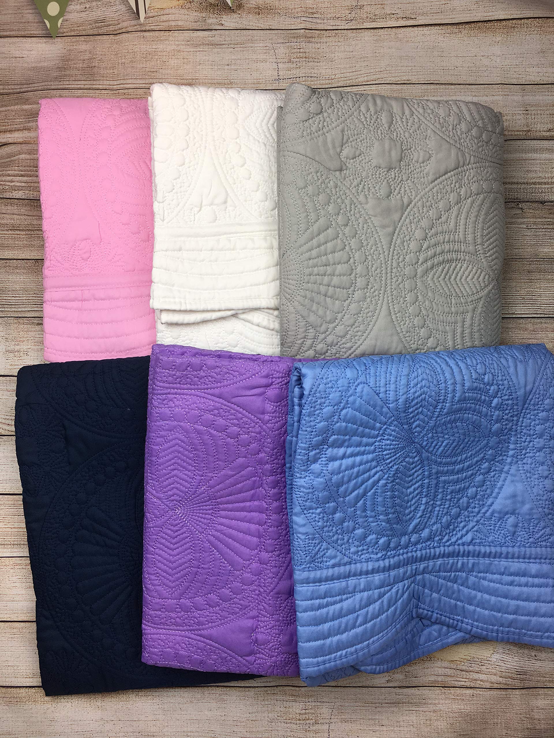 Personalized Baby Quilt - Custom Monogrammed Blankets for Boys & Girls | Soft Embroidered Crib-Sized Blanket for Toddlers | Perfect Baby Shower Gift & Nursery Essential