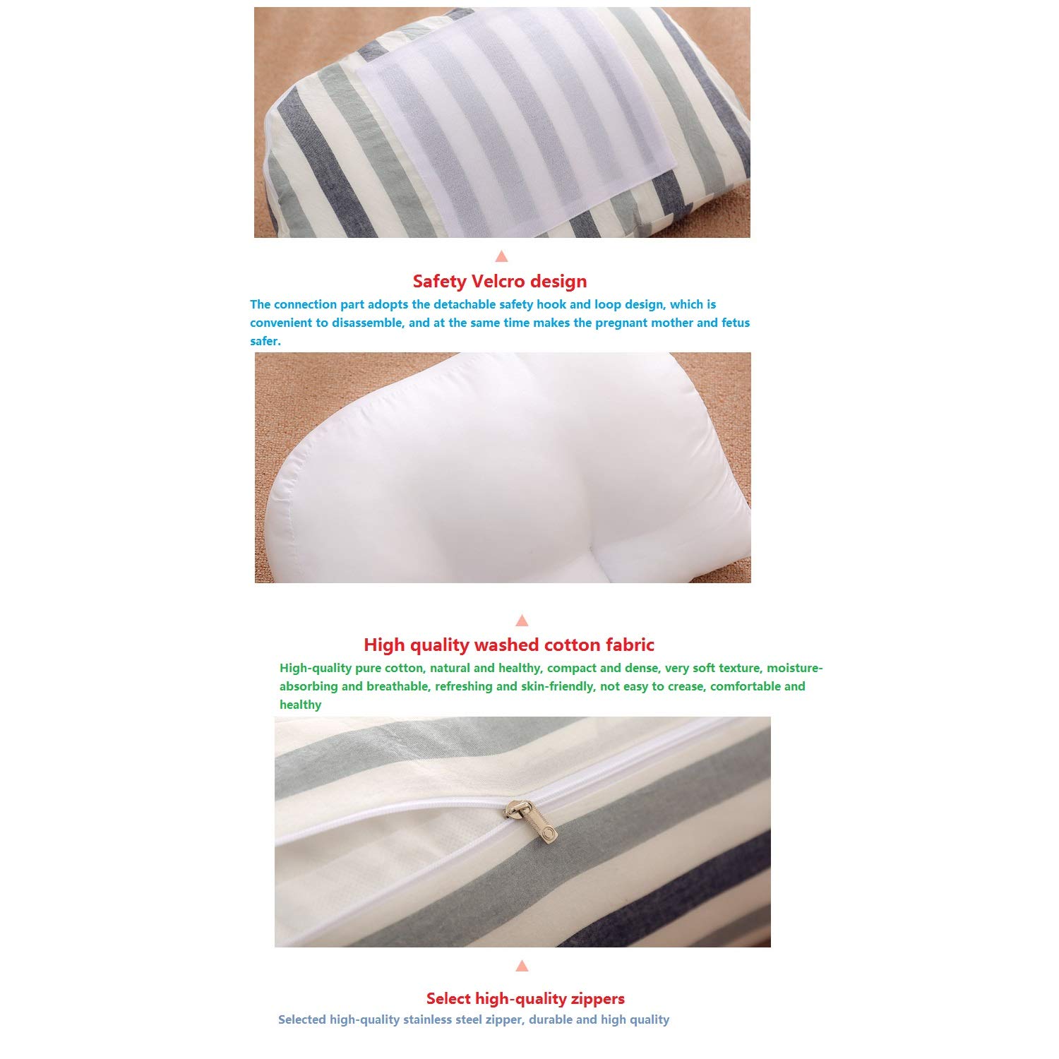 **Pregnancy Pillow for Women - C-Shaped Full Body Maternity Pillow with Removable Washable Cover, Pink - Perfect for Sleeping, Back Pain Relief & Pregnancy Comfort**