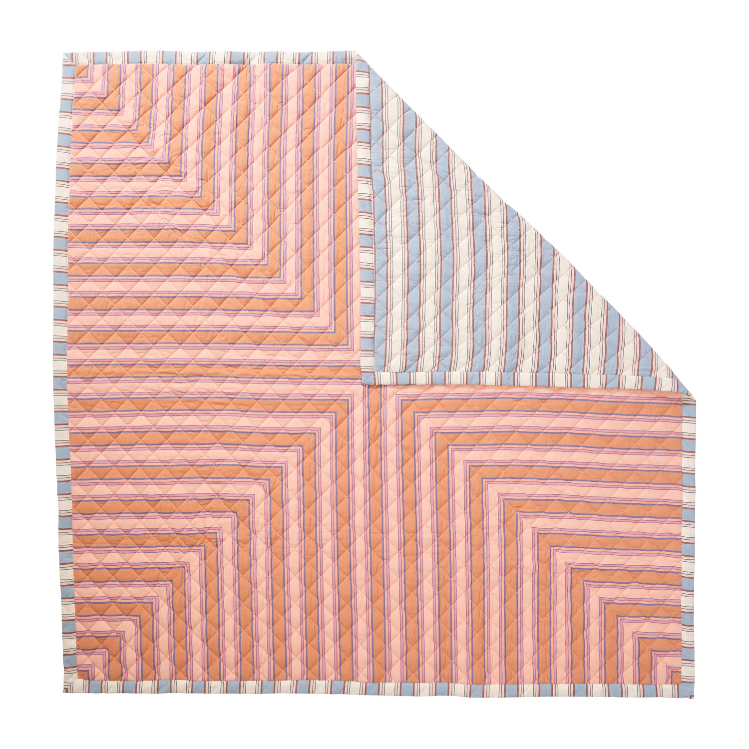 Samode Striped Coverlet - Soft & Lightweight Bedspread for All Seasons | Perfect for Bedroom, Guest Room, and Dorm Decor