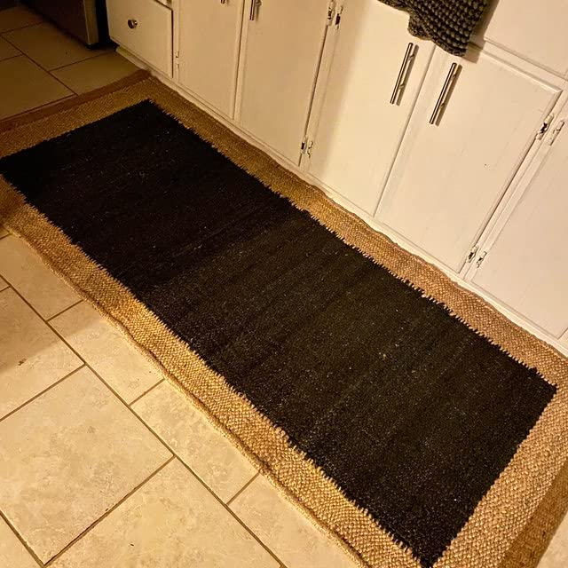 Handmade Natural Jute Hemp Runner Rug - 2x10 Feet & 2x4 Feet | Eco-Friendly Indian Home Decor | Braided Design for Doormat, Living Room, Bedroom & Staircase Decor | Perfect for Boho, Farmhouse & Coastal Style Homes