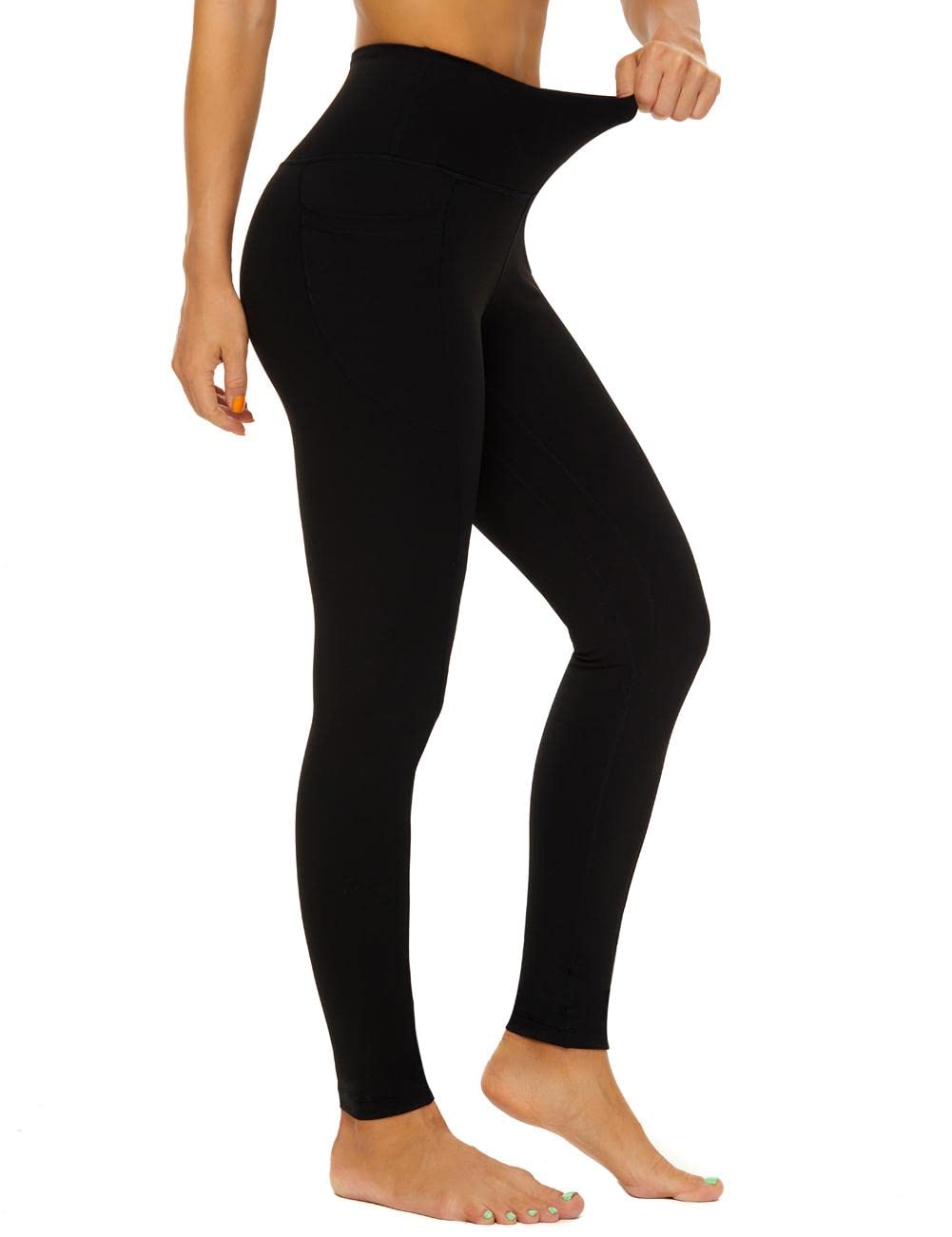 CCKO High Waisted Yoga Pants for Women with Pockets - Stretchy Workout Leggings with Tummy Control - Perfect for Gym, Running & Everyday Wear