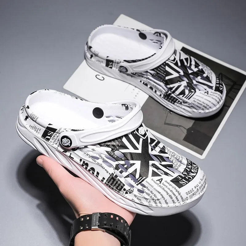 2024 Summer Men's Plus Size Slippers Sandals - Comfortable Soft Casual Shoes for Big & Tall - Perfect for Home, Beach, and Outdoor Relaxation