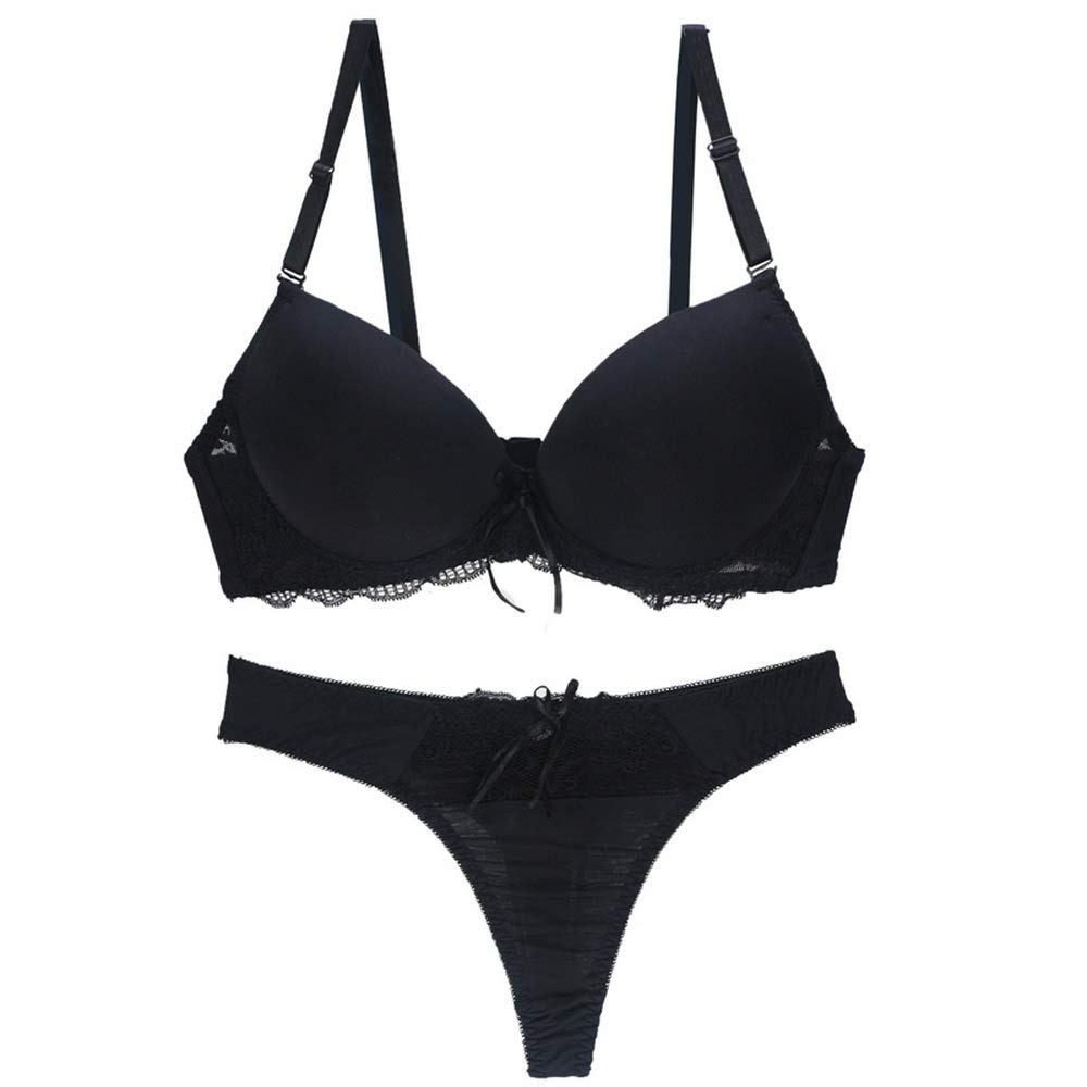 Swbreety Women's Plus Size Lace Push Up Bra and Panty Set - Underwire Padded Lingerie for Comfort & Support | Perfect for Date Night, Special Occasions & Everyday Wear