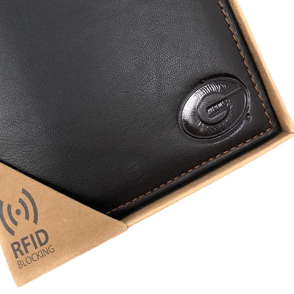 Detroit Red Wings NHL Brown Leather Billfold Wallet with RFID Blocking - Officially Licensed Men's Wallet for Cash & Cards - Perfect for Gifts, Travel, and Everyday Use