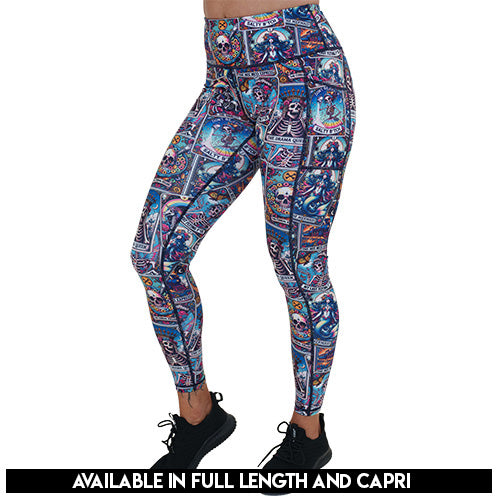 Psychic Yoga Pants for Women - High Waisted Tummy Control Leggings with Pockets - Perfect for Yoga, Workout, Running & Lounge Wear