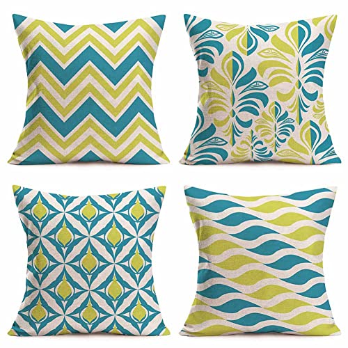 4pc Blue Green