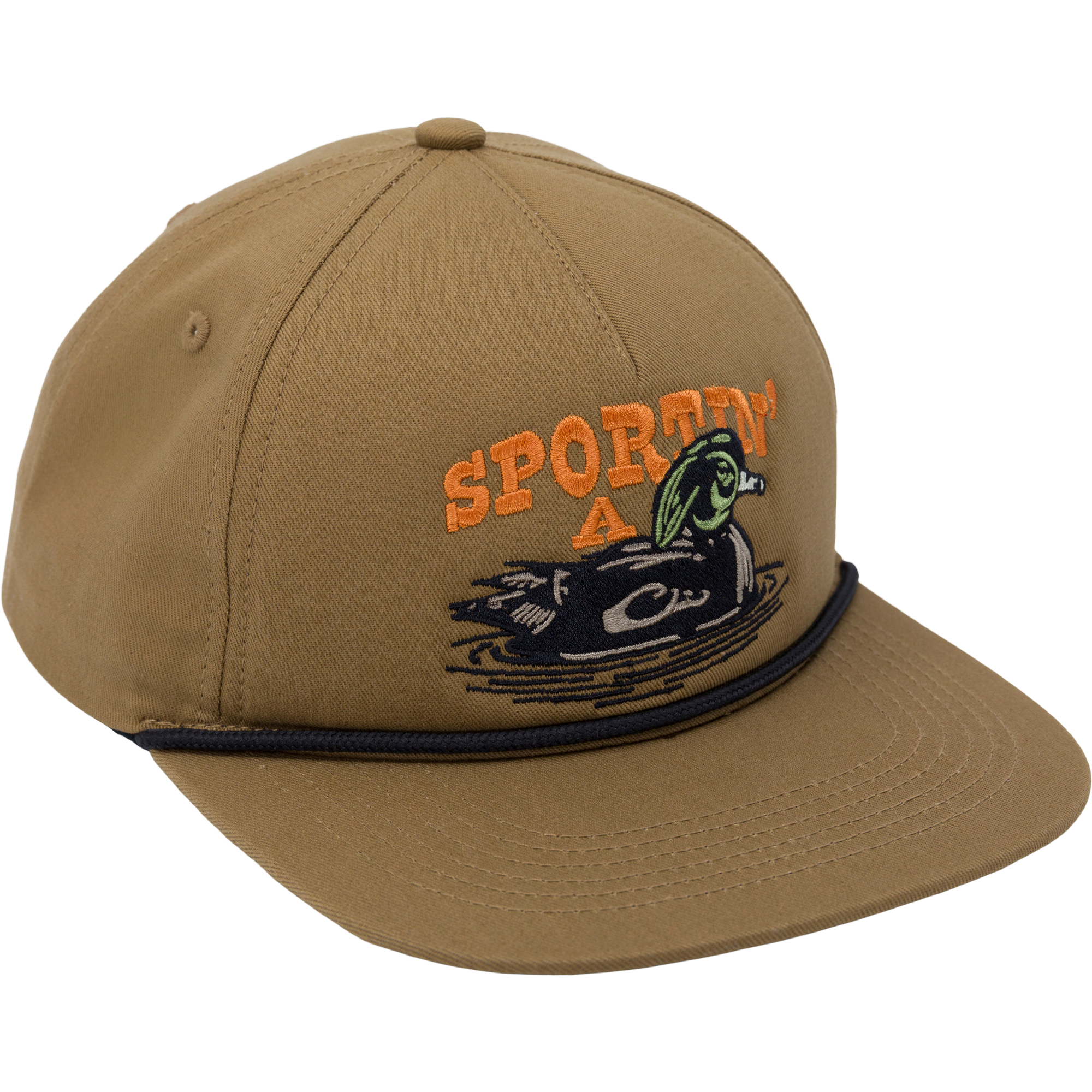 Sportin' A Woodie Rope Cap - Premium Adjustable Cotton Rope Hat for Men & Women - Perfect for Outdoor Activities, Beach, Fishing, and Casual Wear