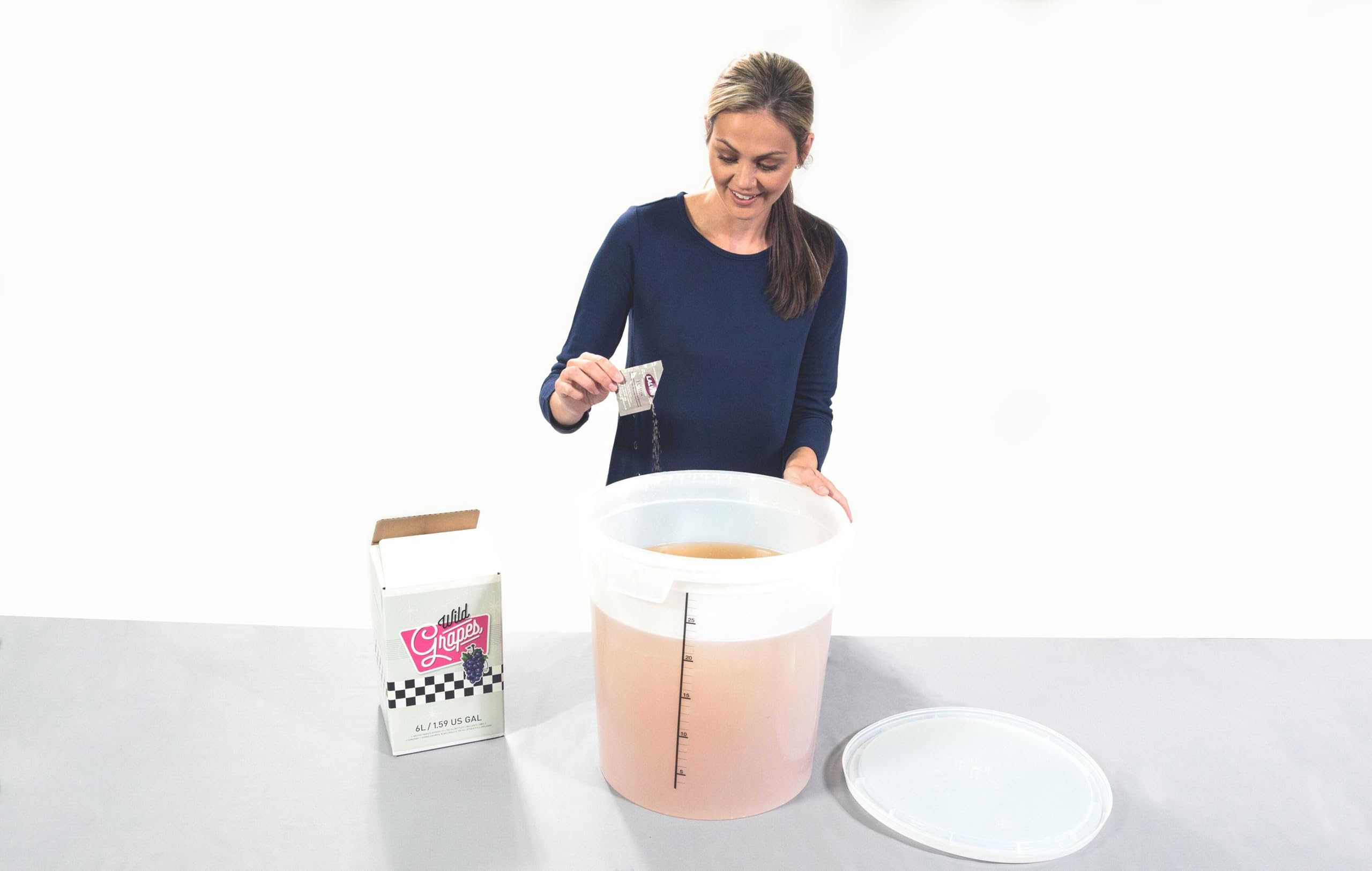 Premium DIY Wine Making Kit - Wild Grapes Pinot Grigio Style - All-in-One Supplies for 6 Gallons (30 Bottles) - Perfect for Home Brewing, Gifts & Wine Enthusiasts