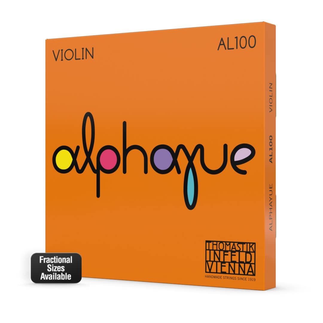 Thomastik-Infeld Alphayue 1/2 Size Violin Strings Set - AL100 1/2 - Premium Quality for Student & Intermediate Players - Perfect for Practice, Performances & Orchestra Use