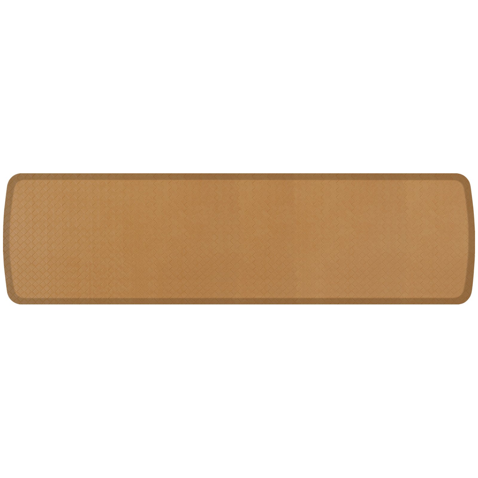 GelPro Elite Premier Anti-Fatigue Kitchen Mat - 20x72 Inch Gel & Foam Comfort Floor Mat for Standing - Basketweave Khaki Design - Perfect for Cooking, Baking & Dishwashing Areas