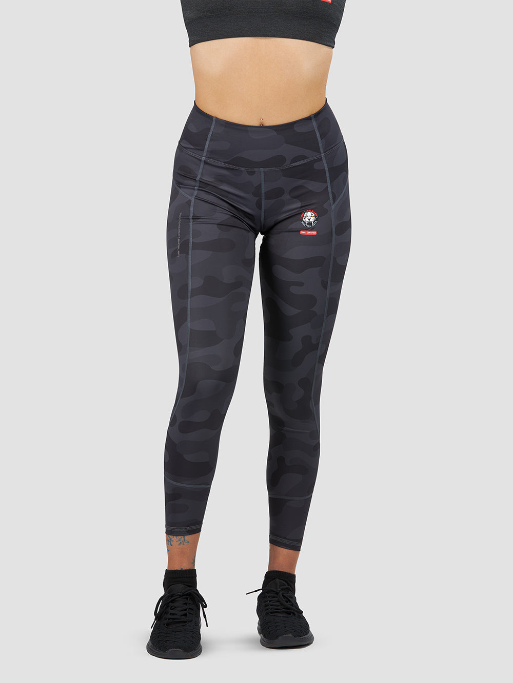 High-Waisted Power Leggings with Camo Print - Women's Workout Leggings for Yoga, Running & Gym - Comfortable & Stretchy Fitness Tights
