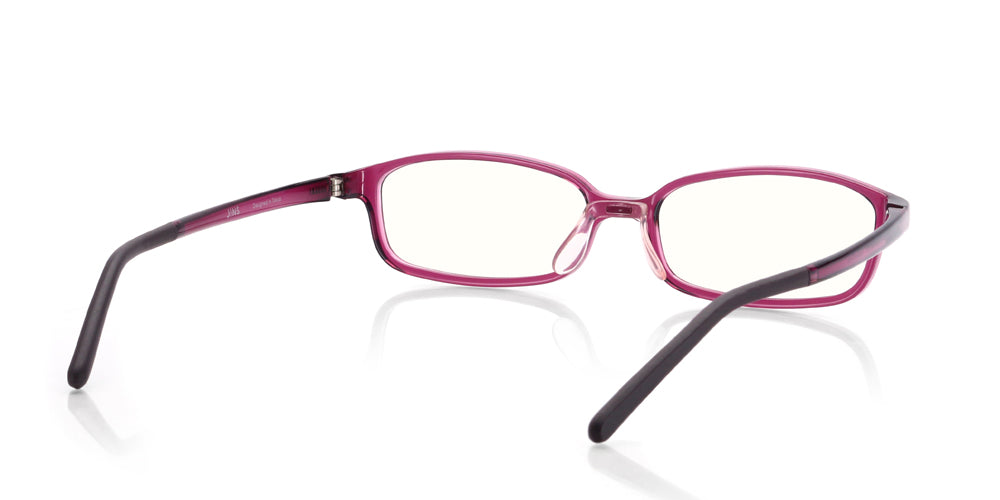 JINS SCREEN Boxed U101 Wine 76 - Blue Light Blocking Glasses for Computer & Digital Screen Use - Perfect for Office Work, Gaming, and Online Shopping