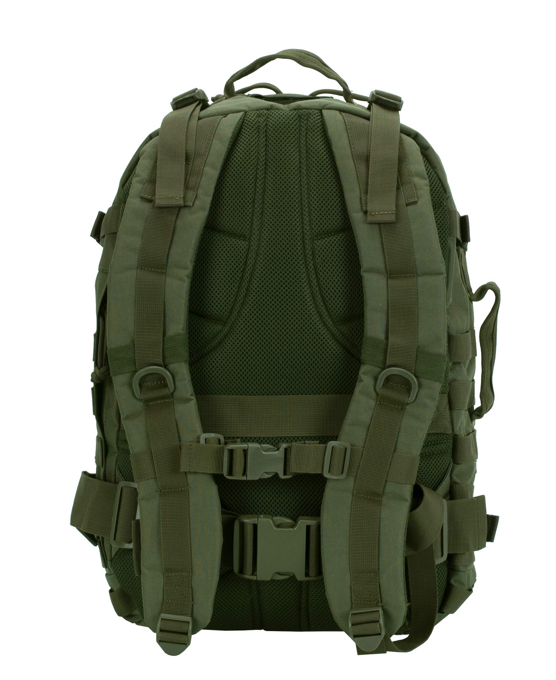 Rockland Military Tactical Laptop Backpack - Durable 17 Inch Laptop Bag with Multiple Pockets, Water Resistant Green Backpack for Men & Women - Perfect for Travel, Hiking, School & Work Commute