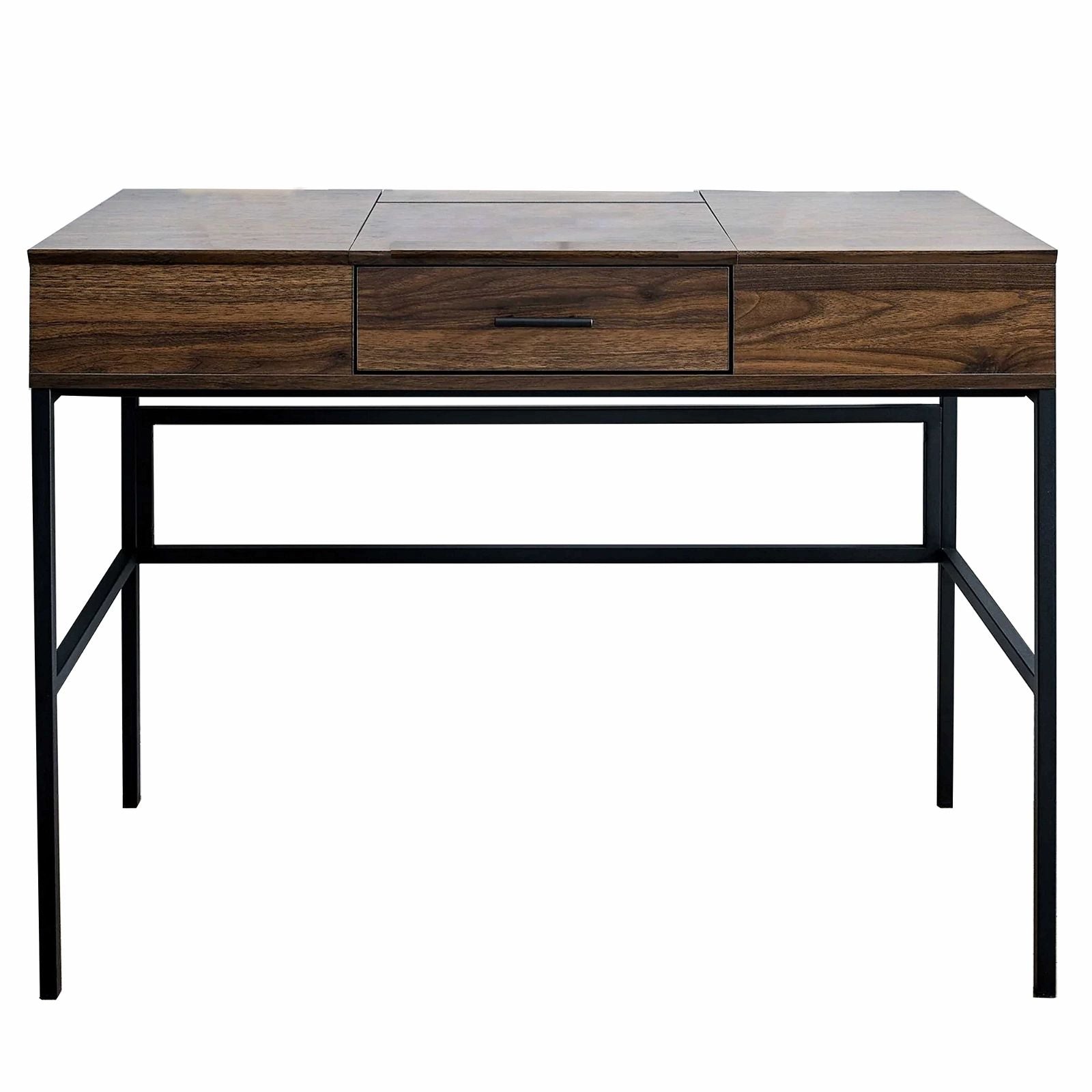 Urban Style ADEPT Modern Walnut Finish Desk - Perfect for Home Office, Study & Workspace