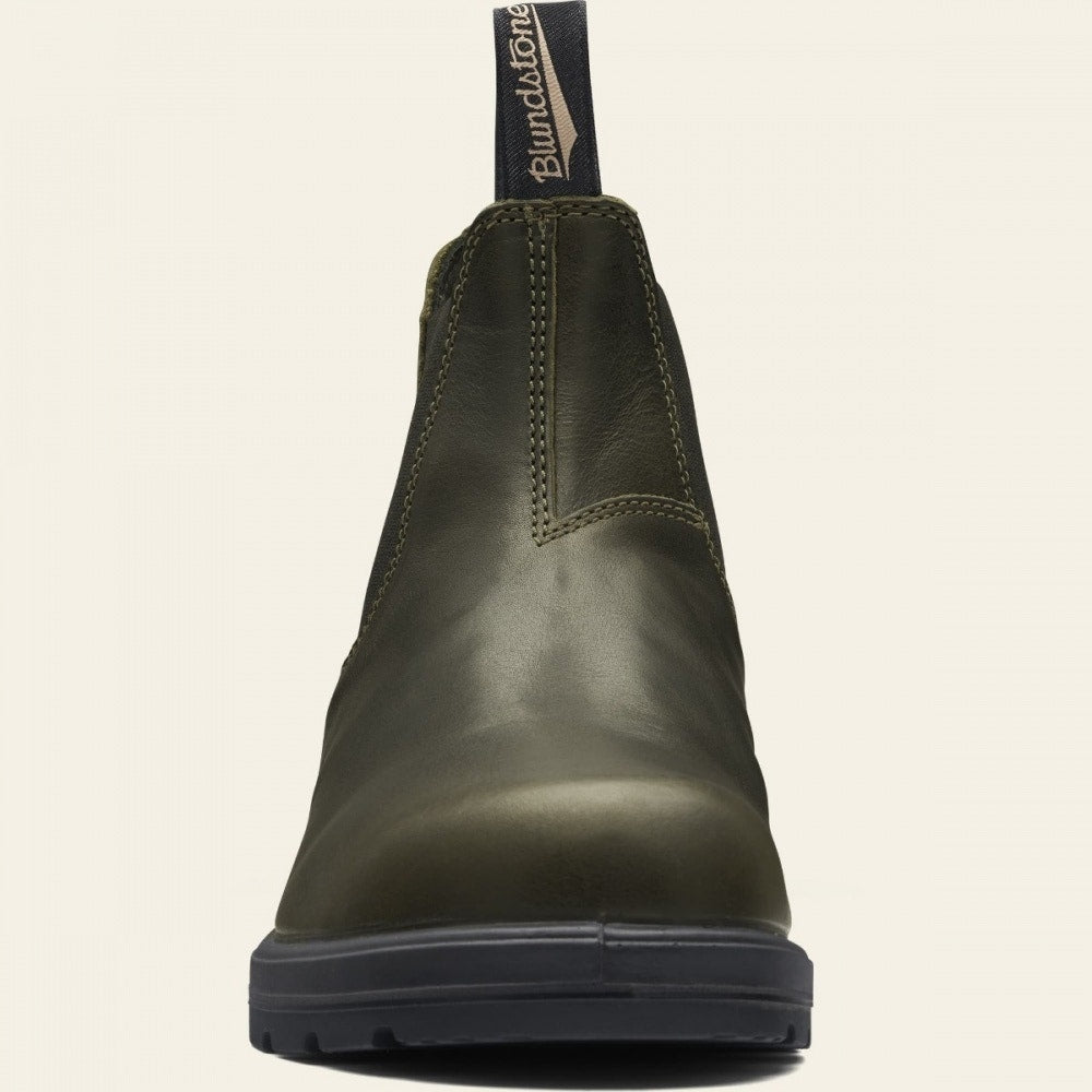 Blundstone Women's Classic 2052 Leather Chelsea Boots - Green | Waterproof & Comfortable for Outdoor, Hiking & Casual Wear