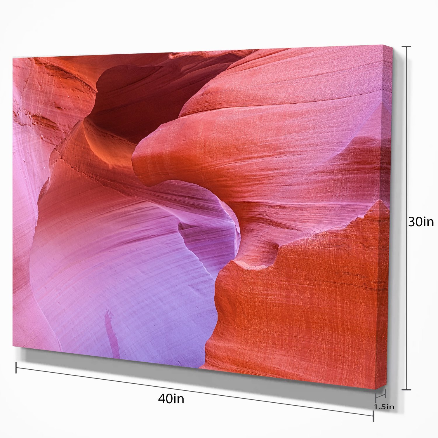 Stunning Antelope Canyon Landscape Photography Canvas Art Print - Desert Scenery Wall Decor for Living Room, Bedroom & Office