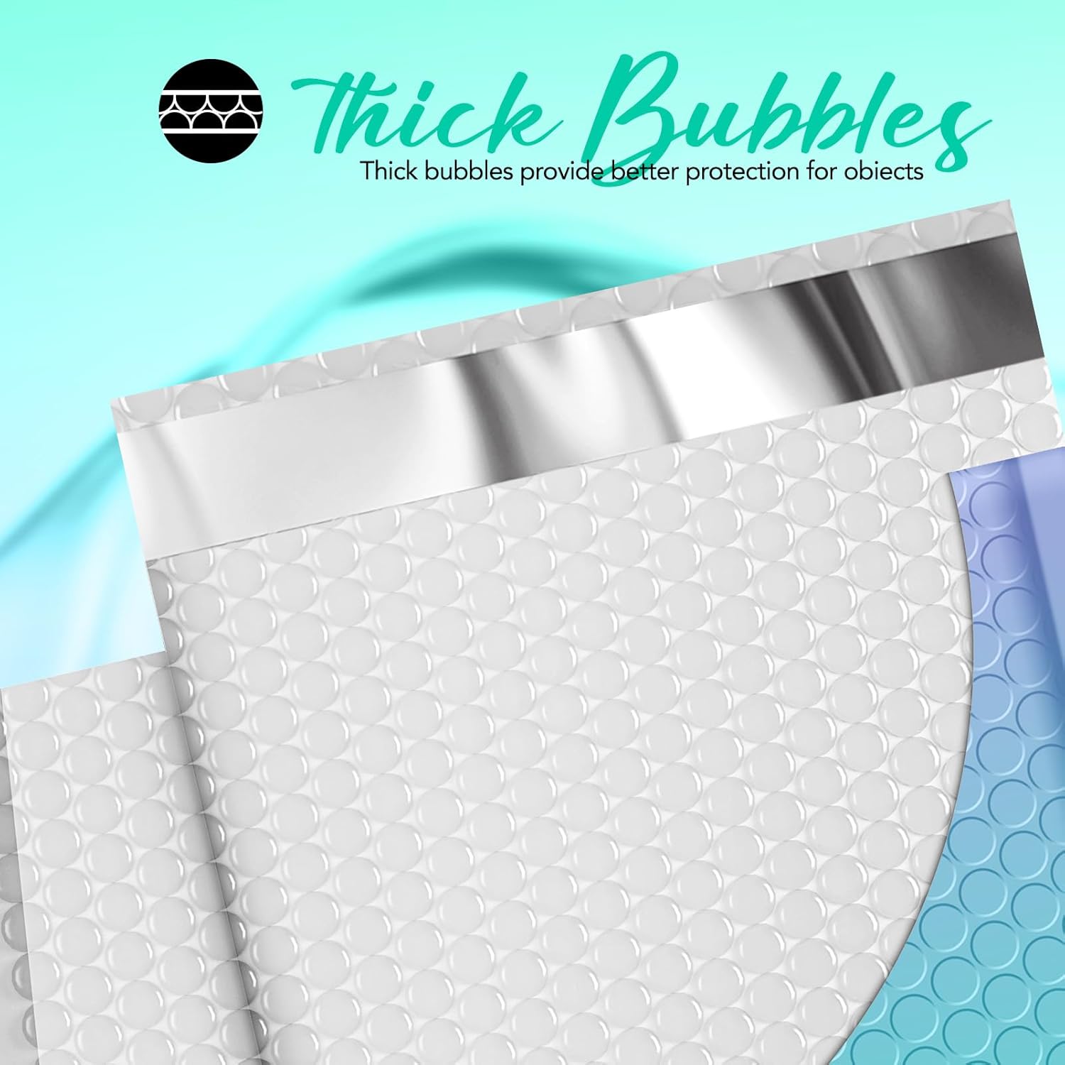 6x10 Bubble Mailer Padded Envelopes for Shipping - Fairyland Green | Waterproof & Tear-Resistant Mailing Bags | Perfect for Ecommerce, Small Packages, Jewelry & Documents