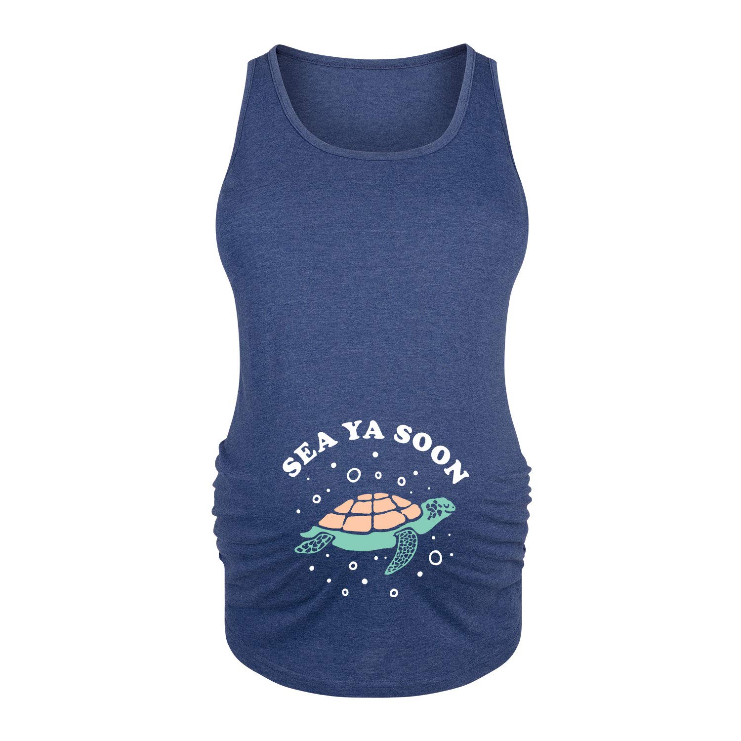 Bloom Maternity - Sea Ya Later - Women's Maternity Tank Top - Soft Stretchy Pregnancy Shirt for Comfort & Style - Perfect for Casual Wear, Maternity Photos & Everyday Comfort