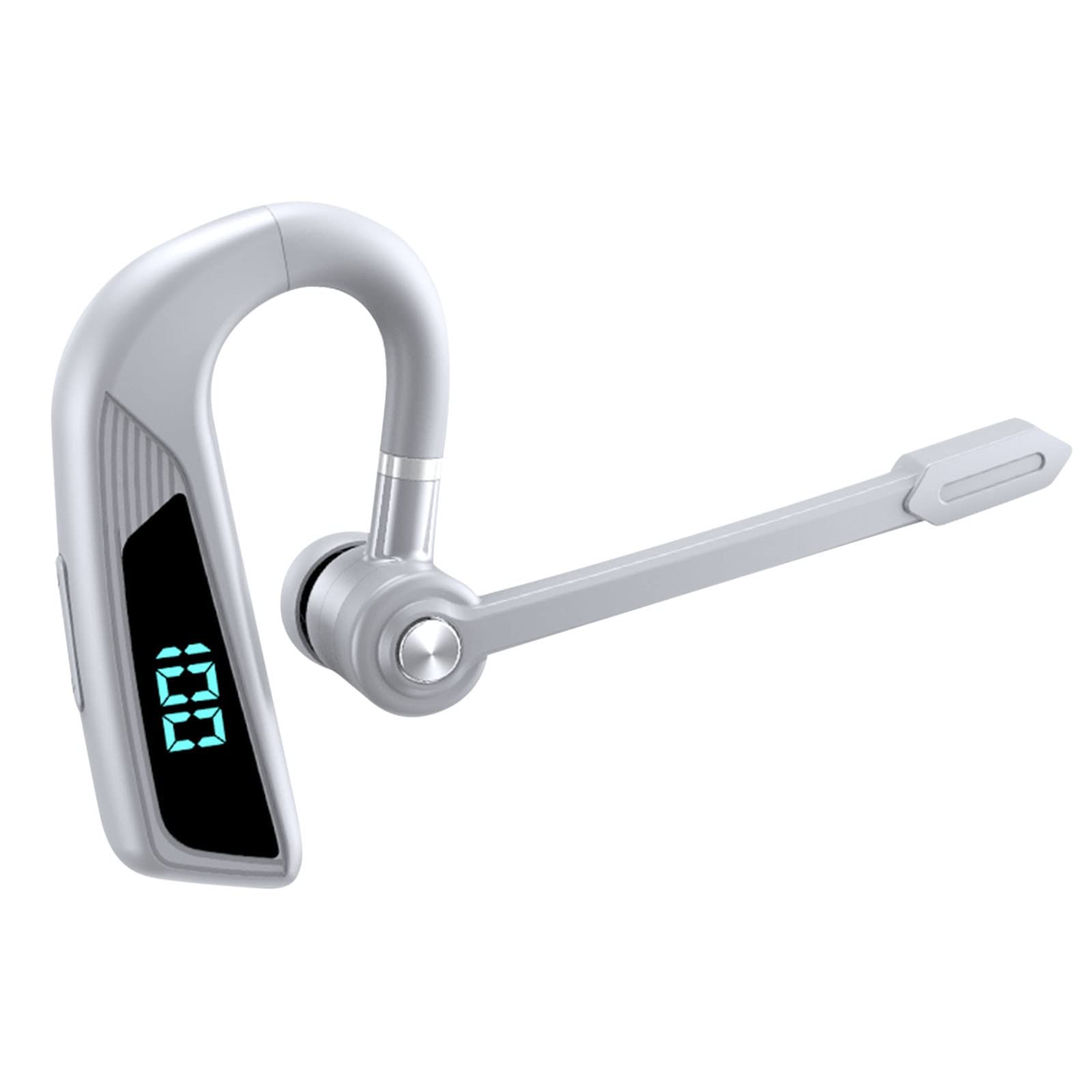 Charella Single Ear Stereo Bluetooth Headset - Wireless In-Ear Business Headphones with Noise Cancelling Mic for Hands-Free Calls, Driving, Office & Sports | Lightweight Comfortable Design for All-Day Use