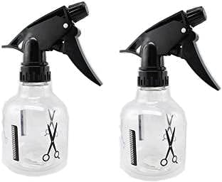 TWIREY 2 Pack Professional Empty Spray Bottles - Fine Mist for Hair Styling, Facial Hydration, Gardening & Cleaning - BPA Free Refillable Plastic Bottles for Home, Salon & Outdoor Use