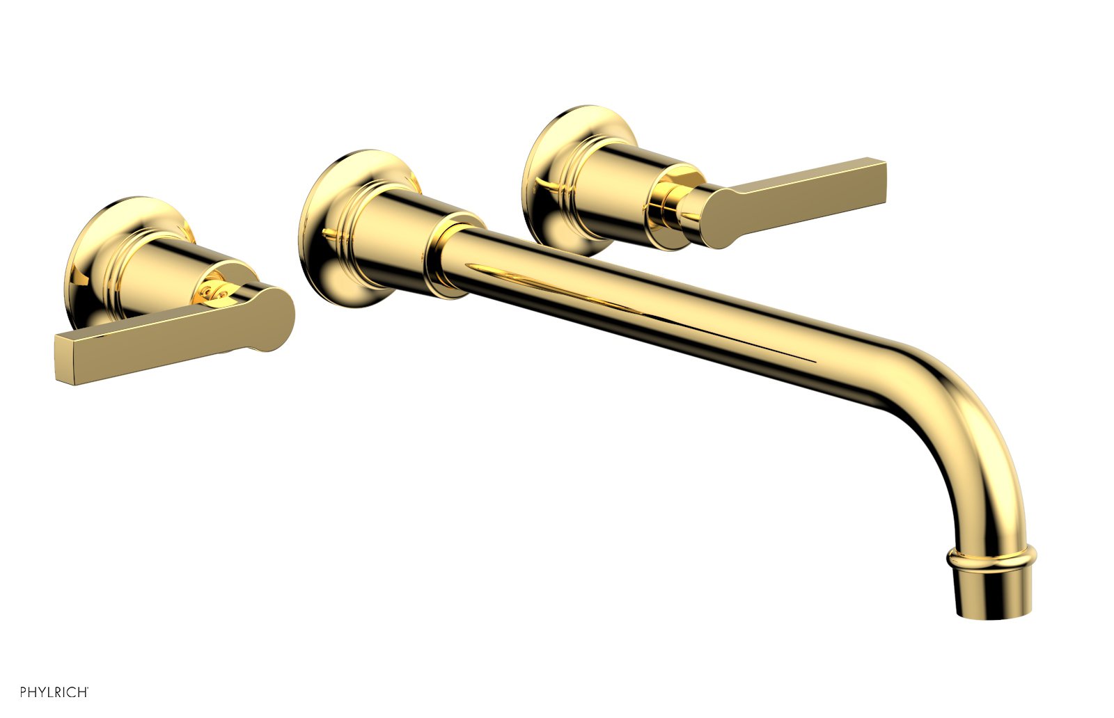 HEX MODERN Wall Mount Lavatory Faucet Set with 12