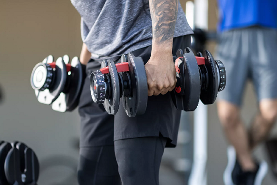 Bowflex SelectTech 2-in-1 Adjustable Dumbbell Stand - Heavy Duty Weight Rack for Home Gym & Strength Training - Perfect for Compact Workout Spaces