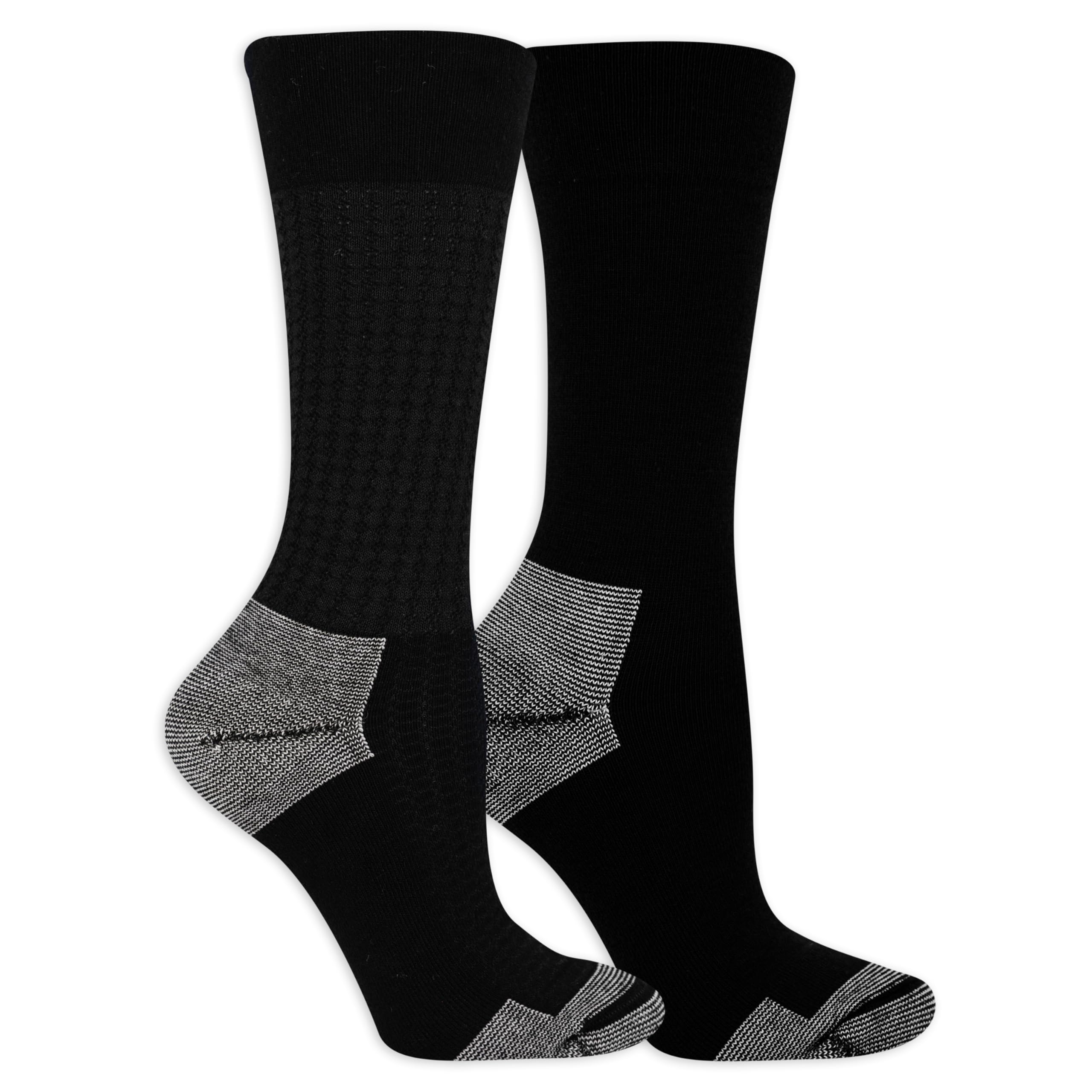 Dr. Scholl's Women's Blister Defense Crew Socks - 2 & 3 Pair Packs - Moisture Wicking, Non-Binding Cushioned Comfort Socks for Running, Hiking & Everyday Wear