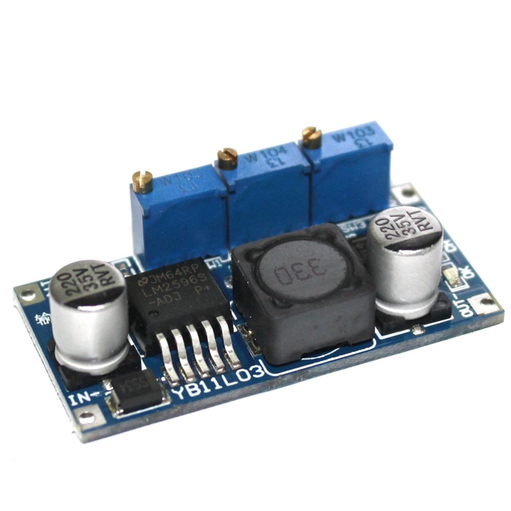 5 Pack LM2596S DC-DC Buck Converter Module - Adjustable Constant Current & Voltage LED Driver Power Supply for DIY Electronics, LED Strips, and Solar Projects