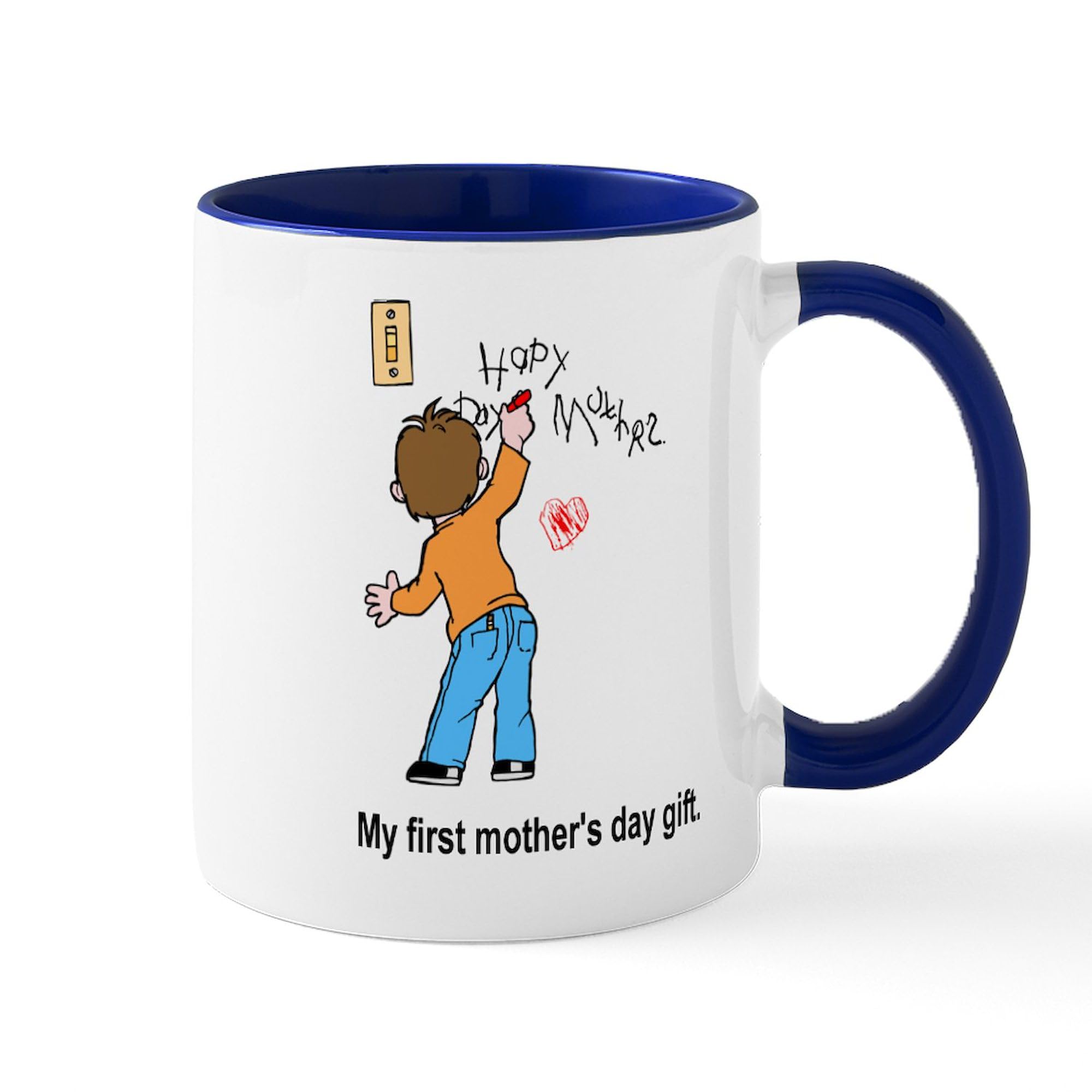 My 1st Mother's Day Gift - 11 oz (325 ml) Ceramic Coffee Mug - Perfect for Tea, Hot Chocolate & Office Use - Dishwasher & Microwave Safe