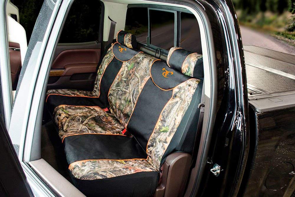 True Timber KANTI CAMO Bench Seat Cover - Durable Custom Fit for Trucks & SUVs - Waterproof & UV Resistant - Perfect for Hunting, Camping & Outdoor Adventures