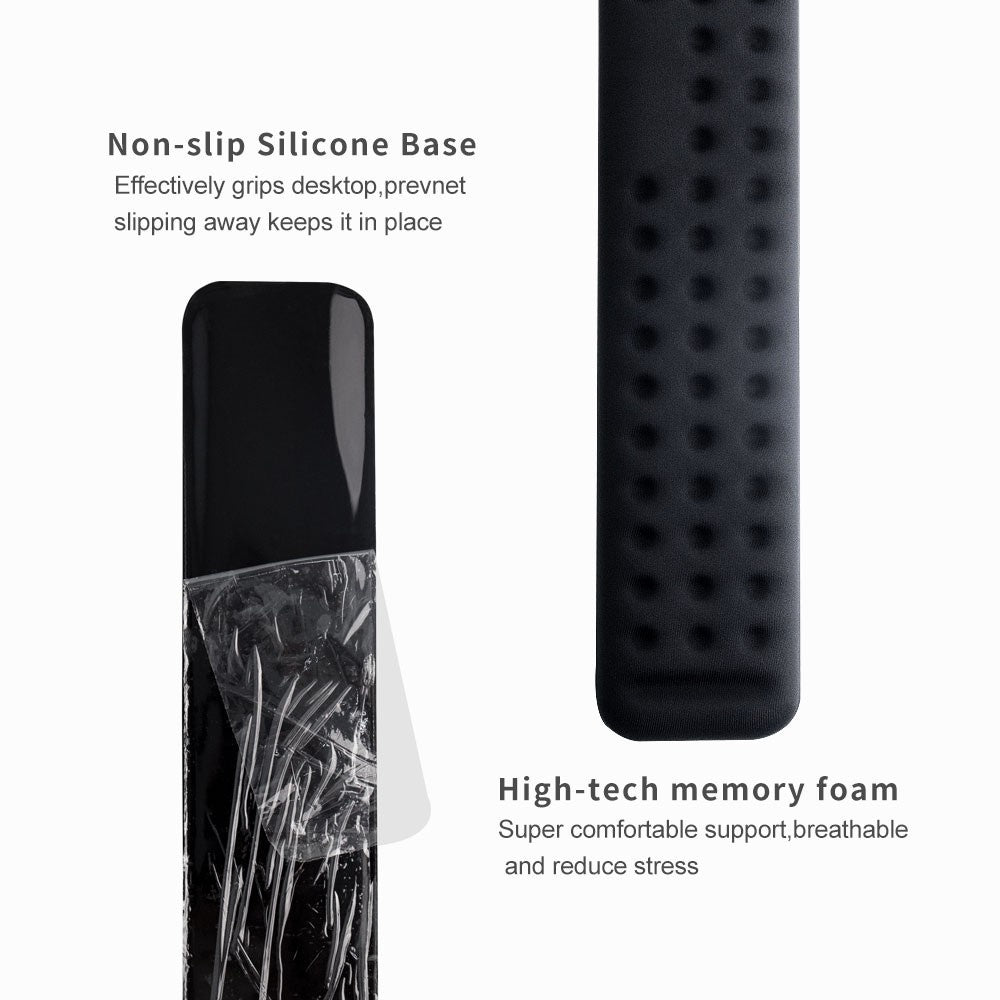 Vaydeer Ergonomic Memory Foam Mouse & Keyboard Wrist Rest - Comfort Support for Gaming, Typing & Office Work - Reduce Wrist Pain & Fatigue for PC, Laptop Users