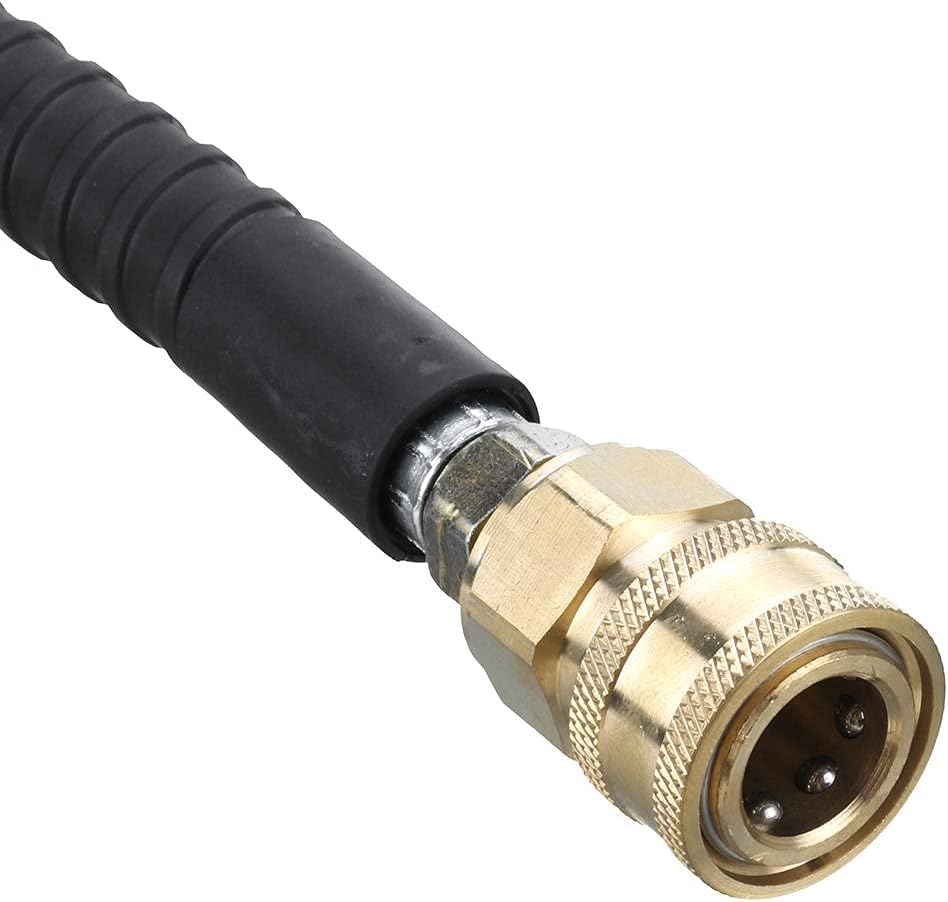 15M 3/8 Inch Quick Release High Pressure Hose - 40MPa Heavy Duty Washer Hose for Power Cleaning, Car Washing, and Outdoor Cleaning Tasks