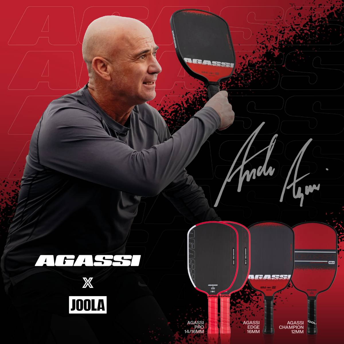 JOOLA Andre Agassi Pro Demo Rental - Premium Table Tennis Paddle for Professional Training & Tournament Play - Perfect for Clubs, Coaches & Competitive Players