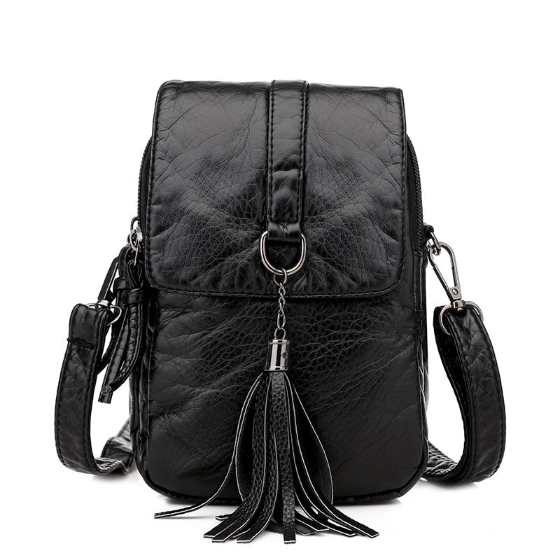 Stylish Women's PU Leather Messenger Bag - Trendy Crossbody Shoulder Bag for Work, Travel & Daily Use
