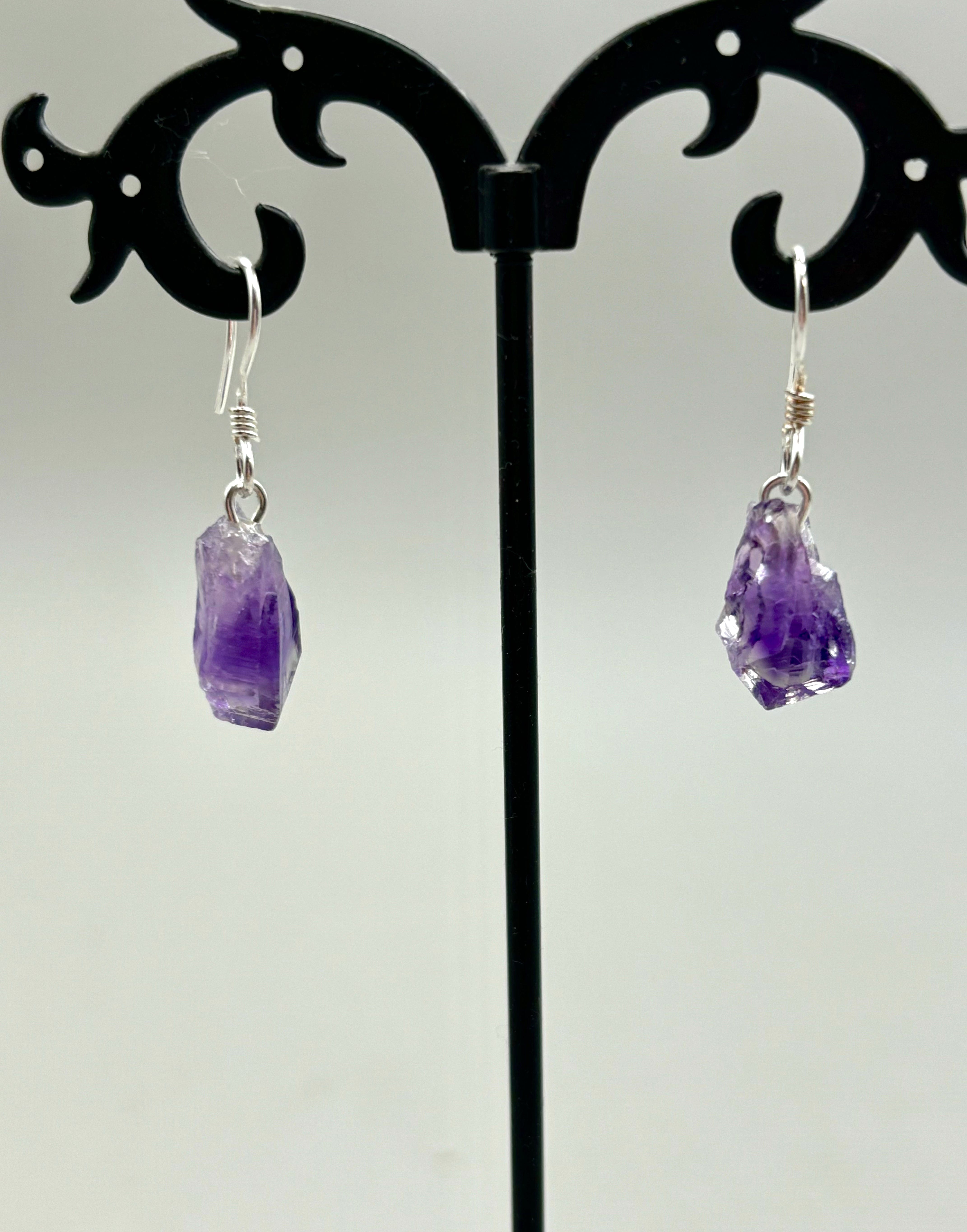 Natural Amethyst Stud Earrings for Women - 925 Sterling Silver Hypoallergenic Jewelry - Perfect for Gifts, Weddings & Everyday Wear