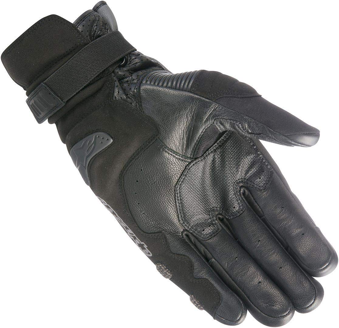 Alpinestars Belize Drystar Men's Motorcycle Riding Gloves - Waterproof, Breathable, All-Weather Protection (Black/Anthracite/Red, 2XL) for Street Biking, Commuting & Adventure Tours