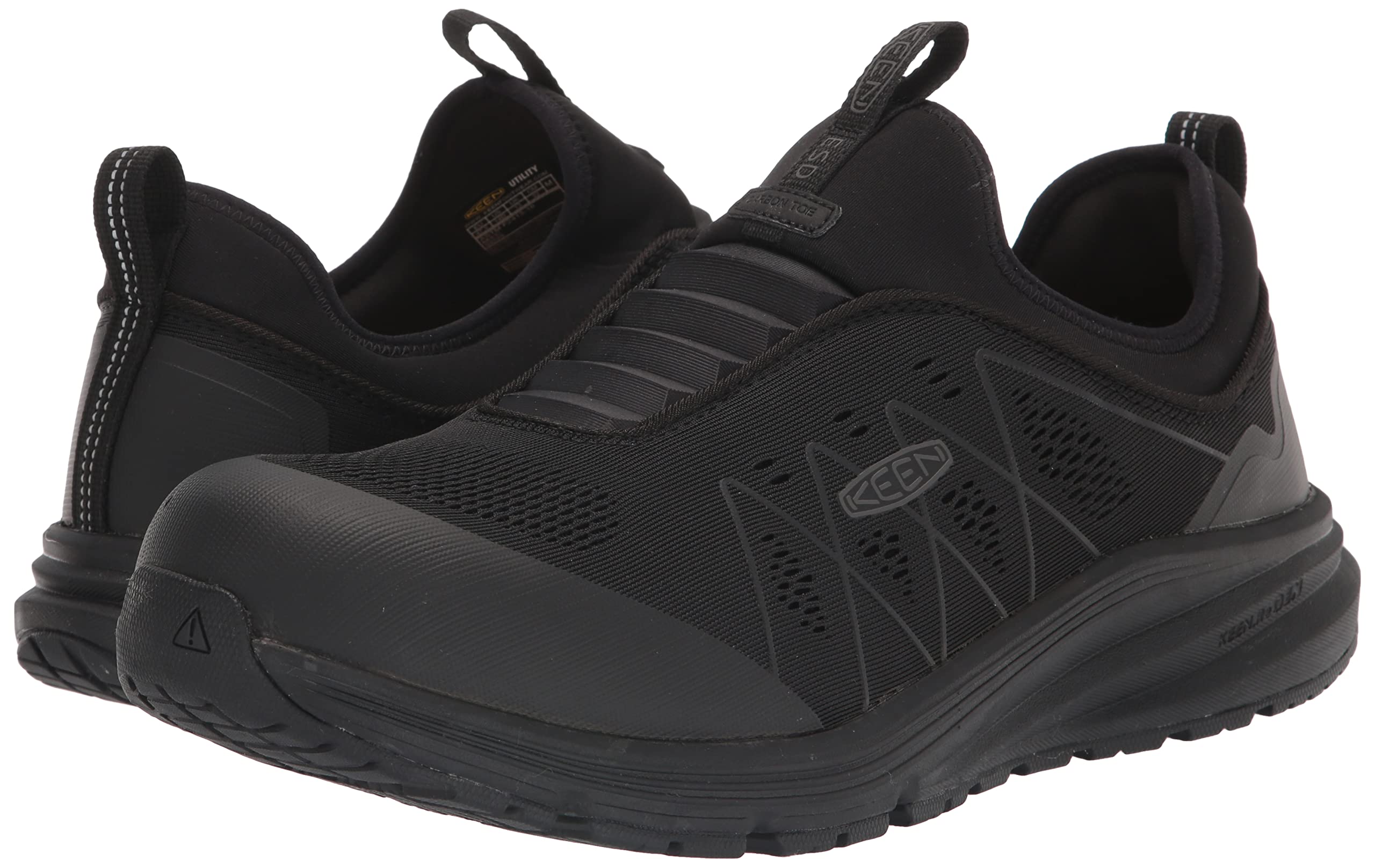 KEEN Utility Men's Vista Energy Low Height Composite Toe ESD Slip-On Work Shoes - Lightweight & Comfortable for Construction, Warehouse & Industrial Safety
