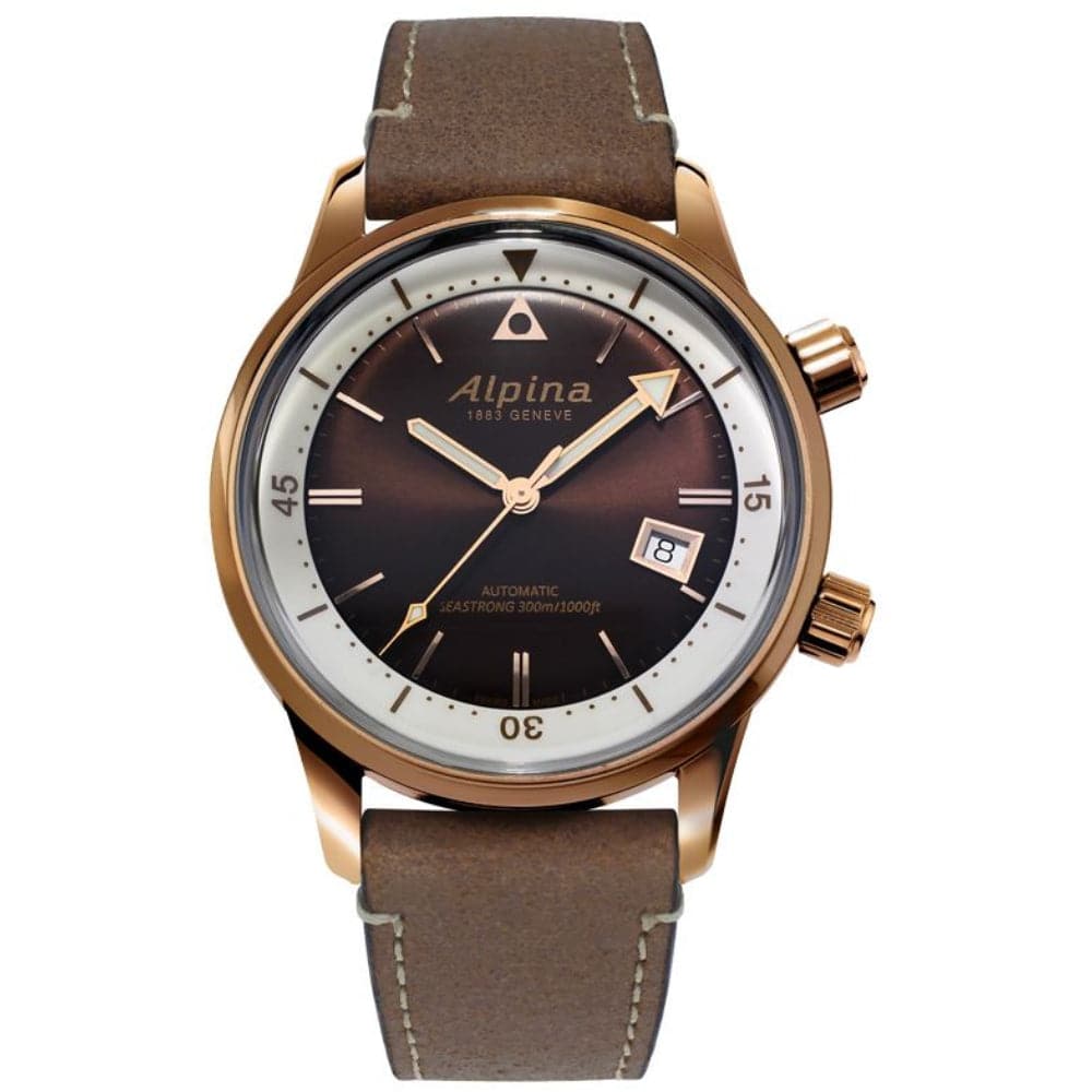 ALPINA SEASTRONG DIVER HERITAGE 525BRC4H4 Men's Luxury Dive Watch - Waterproof Chronograph for Scuba Diving, Swimming & Outdoor Adventures