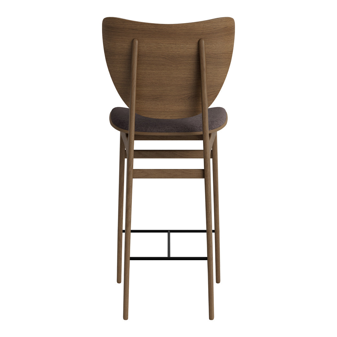 Elephant Counter Chair - Upholstered Bar Stool with Back Support for Kitchen Island, Breakfast Nook & Home Decor