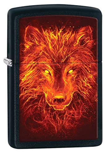Black Matte Fire Wolf #Z5270