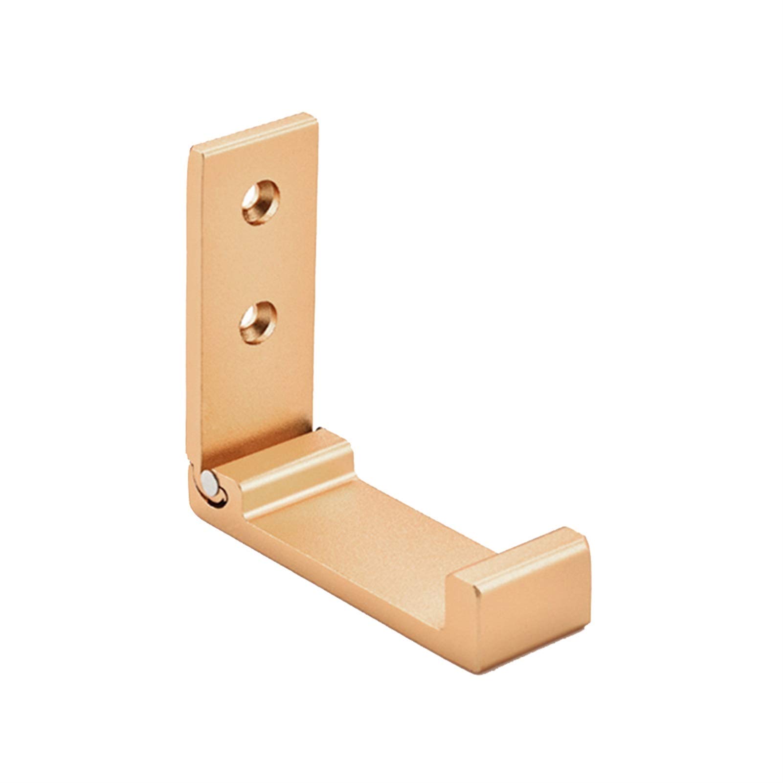HANLAODE Foldable Wall Hooks - Rustproof Aluminum Alloy Door Hangers for Clothes, Coats, Hats & Bags - Space Saving Kitchen & Bathroom Organizer - Perfect for Towels, Robes & Accessories (Choose Color A or B)