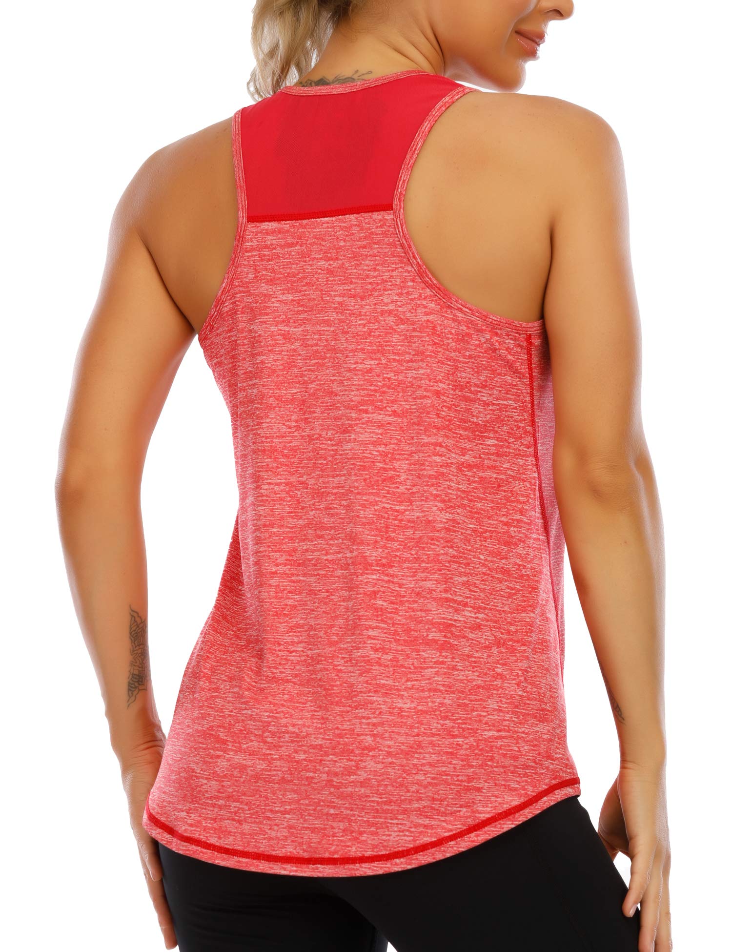 AEUUI Women's Racerback Workout Tank Top - Breathable Sleeveless Yoga Shirt for Running, Gym & Athletic Activities | Moisture-Wicking Activewear for Women